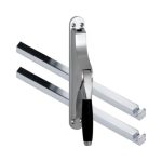 Pomp-espagnolet Ton Ebben mat chroom Inclusief 2 Stangen