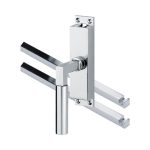 Kruk-espagnolet Bauhaus Links glans chroom Inclusief 2 Stangen
