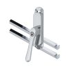 Kruk-espagnolet Afsluitbaar Linea Links glans chroom Inclusief 2 Stangen