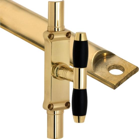 Kruk-espagnolet Ton Ebben messing Gelakt Inclusief 1 Stang