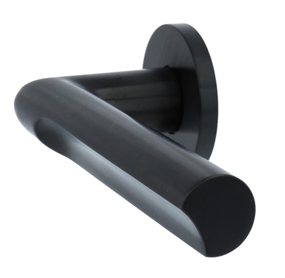 Design Deurklink David Rockwell ECLIPSE DR103-G op rozet PVD mat zwart - Afbeelding 3