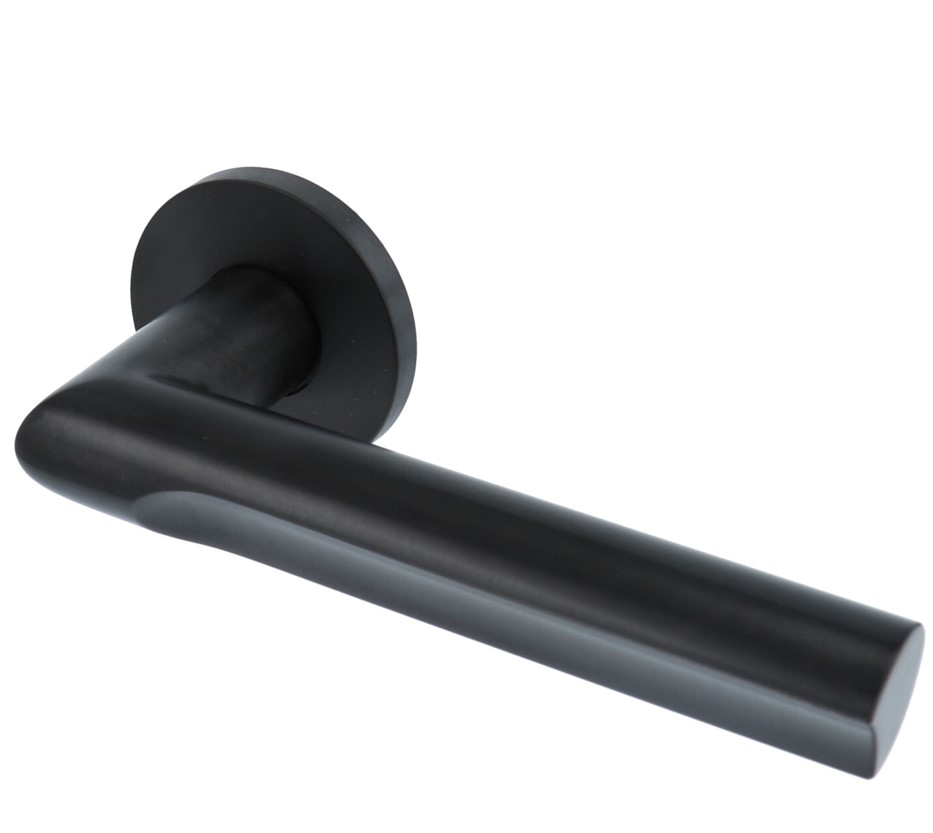 Design Deurklink David Rockwell ECLIPSE DR103-G op rozet PVD mat zwart - Afbeelding 5