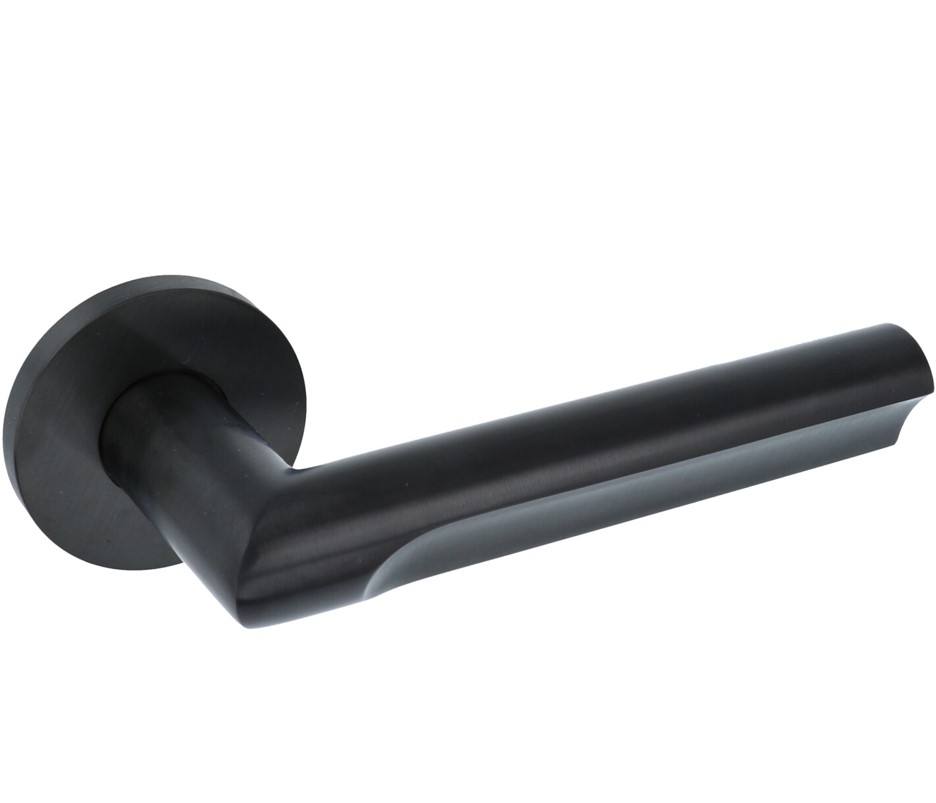 Design Deurklink David Rockwell ECLIPSE DR103-G op rozet PVD mat zwart - Afbeelding 6