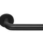 Deurklink David Rockwell ECLIPSE DR101-G op rozet PVD mat zwart