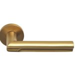 Design Deurklink David Rockwell ECLIPSE DR103-G op rozet PVD mat goud