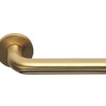 Deurklink David Rockwell ECLIPSE DR101-G op rozet PVD mat goud