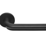 Deurklink David Rockwell ECLIPSE DR100-G op rozet PVD mat zwart
