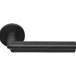 Deurklink David Rockwell ECLIPSE DR102-G op rozet PVD mat zwart