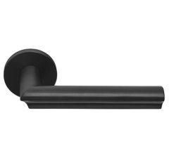 Deurklink David Rockwell ECLIPSE DR102-G op rozet PVD mat zwart