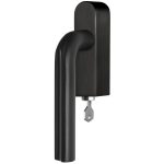 Draaikiepgarnituur ECLIPSE DR101-DKLOCK-O Rechts PVD mat zwart