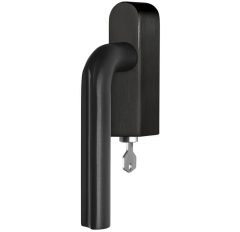 Draaikiepgarnituur ECLIPSE DR101-DKLOCK-O Rechts PVD mat zwart