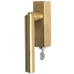 Draaikiepgarnituur ECLIPSE DR102-DKLOCK-O Rechts PVD mat goud