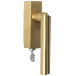 Draaikiepgarnituur ECLIPSE DR102-DKLOCK-O Links PVD mat goud