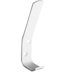 Hoed en Jashaak Recht Staal Wit Gelakt