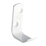 Hoed en Jashaak Klein Recht Staal Wit Gelakt