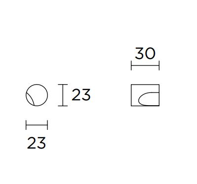 Meubelknop ECLIPSE DR23M brons - Afbeelding 2
