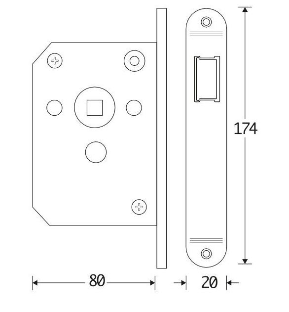 Loopslot Mi Satori met mat zwarte Voorplaat - Afbeelding 2
