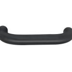 Enkele deurklink U zwart