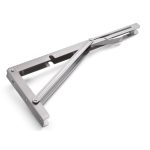 Luxe vouwdrager 400x195 mm rvs