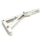 Luxe vouwdrager 300x160 mm wit gelakt