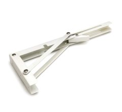 Luxe vouwdrager 300x160 mm wit gelakt