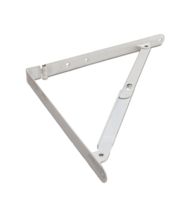 Plankdrager opvouwbaar 200x200 mm wit