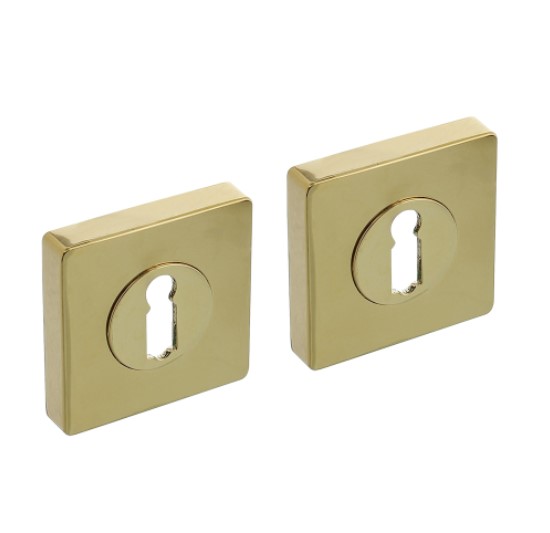 Intersteel sleutelplaatjes vierkant 55x55x10mm PVD messingkleur