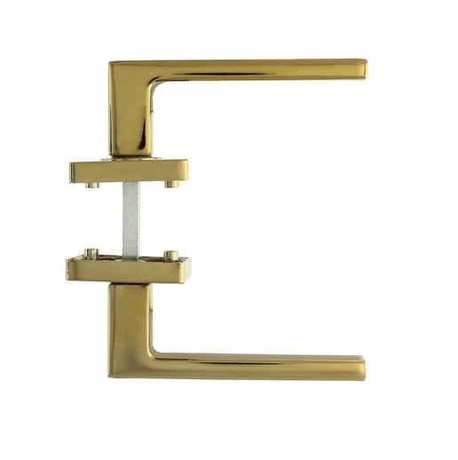 Intersteel deurklink Hera op vierkant rozet PVD messingkleur - Afbeelding 3