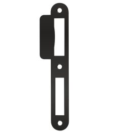 Sluitplaat lange lip 48 mm WC-PC72 zwart