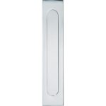 Briefplaat Verta geveerd glans chroom