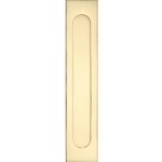 Briefplaat Verta geveerd messing ongelakt