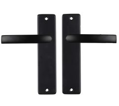 Starx deurklink blok met kortschild blind aluminium zwart