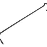 Windhaak met schroefoog 7.0 x 400 mm verzinkt zwart