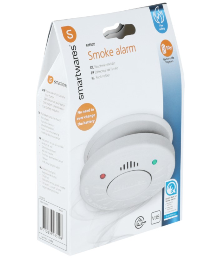 Smartwares rookmelder RM520 - optisch wit - Afbeelding 3