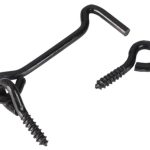 Windhaak met schroefoog 3.4 x 60 mm verzinkt zwart