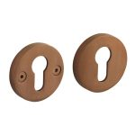 Intersteel pc-plaatjes Grand & Johnson éénzijdig verdekt ø55x8mm PVD koper mat