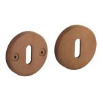 Intersteel sleutelplaatjes Grand & Johnson éénzijdig verdekt ø55x8mm PVD koper mat