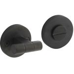 Intersteel wc-sluiting 8 mm Grand & Johnson (knop op schroefgat rozet) ø55x8mm PVD zwart