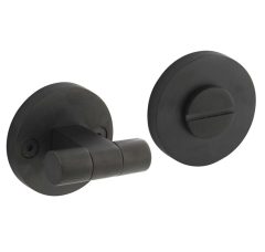 Intersteel wc-sluiting 8 mm Grand & Johnson (knop op schroefgat rozet) ø55x8mm PVD zwart