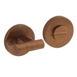 Intersteel wc-sluiting 8 mm Grand & Johnson (knop op schroefgat rozet) ø55x8mm PVD koper mat