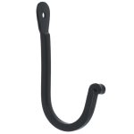 Kapstokhaakje smal ijzer zwart 100 mm