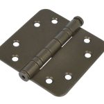 Kogellagerscharnier 8989 mm ronde hoek brons