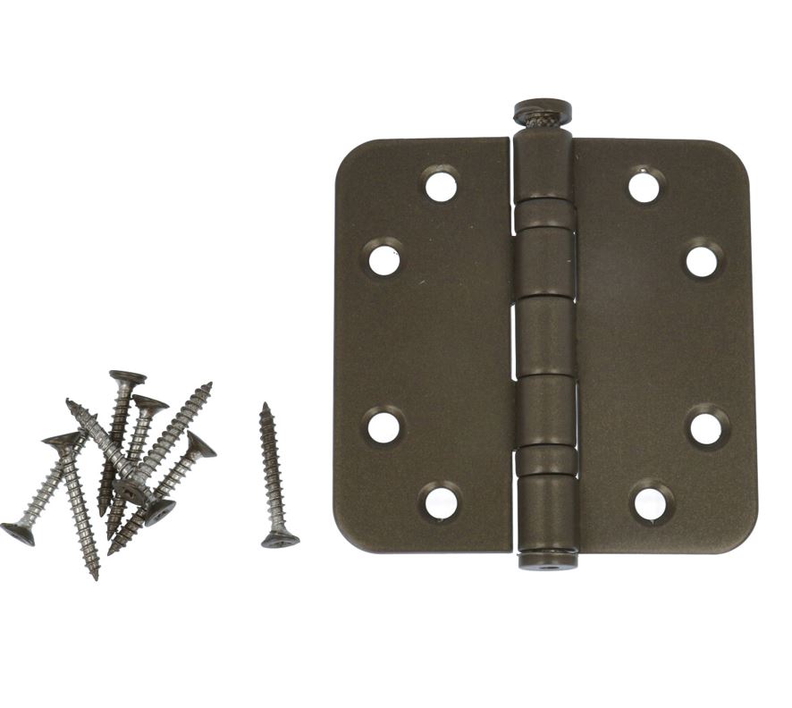 Kogellagerscharnier 8989 mm ronde hoek brons - Afbeelding 3