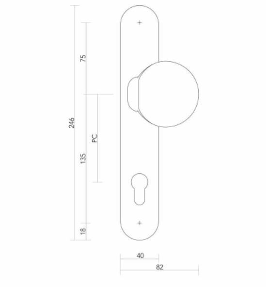 S2 veiligheidsschild 4029 OV buiten schild Blind SKG2 - Afbeelding 2