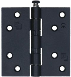 S2 nylonlagerscharnier 6512 zwart rechte hoeken 89x89x2,4 mm