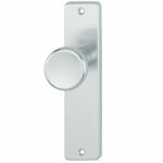 Hoppe Binnendeurschild blind met vaste knop aluminium F1