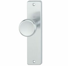 Hoppe Binnendeurschild blind met vaste knop aluminium F1