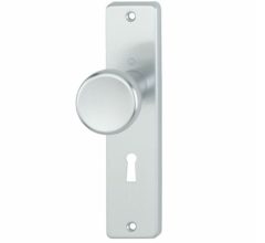 Hoppe Binnendeurschild SL56 met vaste knop aluminium F1