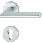 Hoppe Deurklink Stockholm met 2 PC-plaatjes aluminium