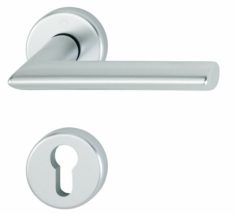 Hoppe Deurklink Stockholm met 2 PC-plaatjes aluminium